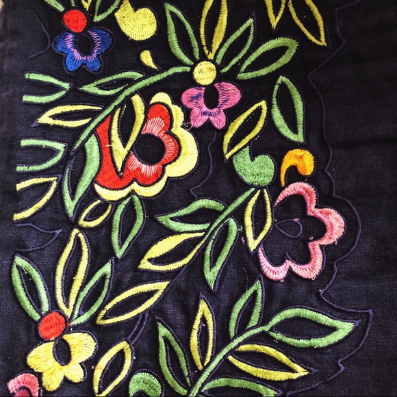 Anthropologie Embroidered Pencil Skirt - Picture 7 of 8